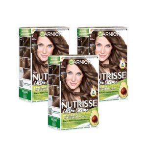 Garnier Nutrisse Permanent Care Hair Colour with Nourishing Fruit Oils, 50 Mocha Light