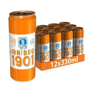 IRN-BRU 1901, 12 Pack A Very Special Vintage Recipe, No Caffeine, Full Sugar, Taste The First Ever IRN-BRU Recipe - 12 x 330ml Cans
