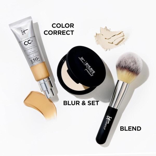 IT Cosmetics Bye Bye Pores- Poreless Finish Airbrush Powder, Tan Rich - Image 3