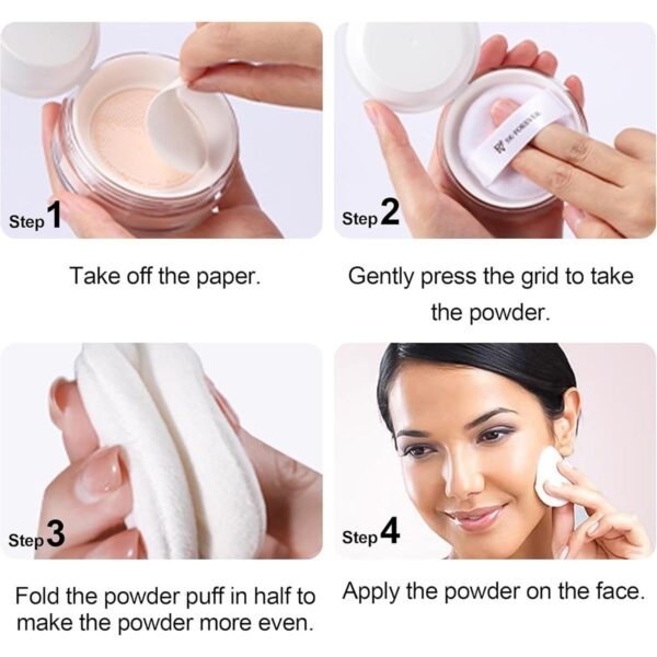 FV Translucent Setting Powder, Oil-control & Lightweight Loose Face Powder, Matte Finish & Long Lasting Baking Powder Makeup for All Skin Types, Vegan Formula, Shade: Translucent - Image 4