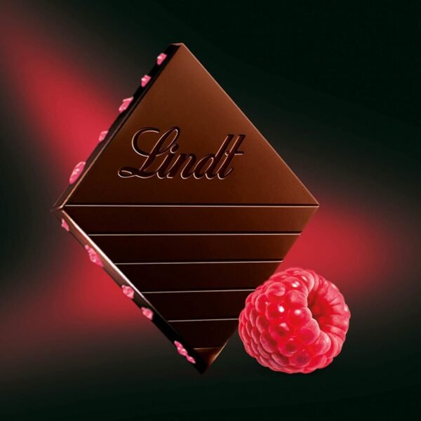 Lindt Excellence Dark Raspberry Chocolate Bar, 100g ​ (Pack of 3) - Image 2