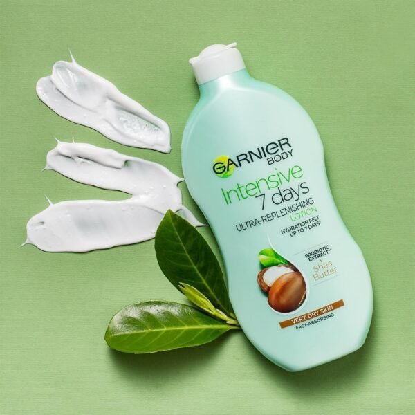 Garnier Intensive 7 Days Shea Butter Body Lotion Dry Skin, with glycerin - 400 ml - Image 3