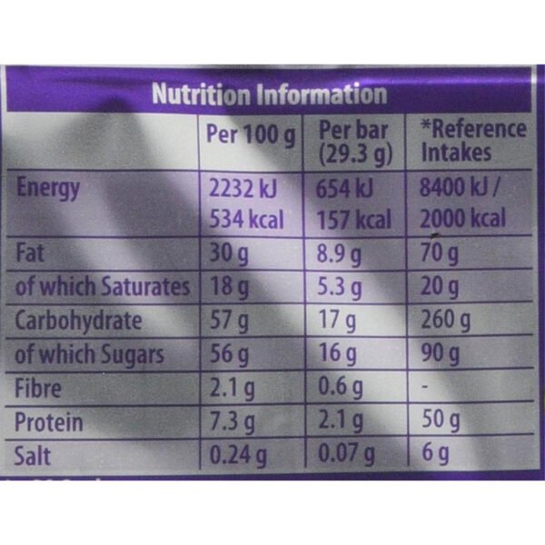 Cadbury Dairy Milk Chocolate Bar, 4 Bars 108.8 g - Image 3
