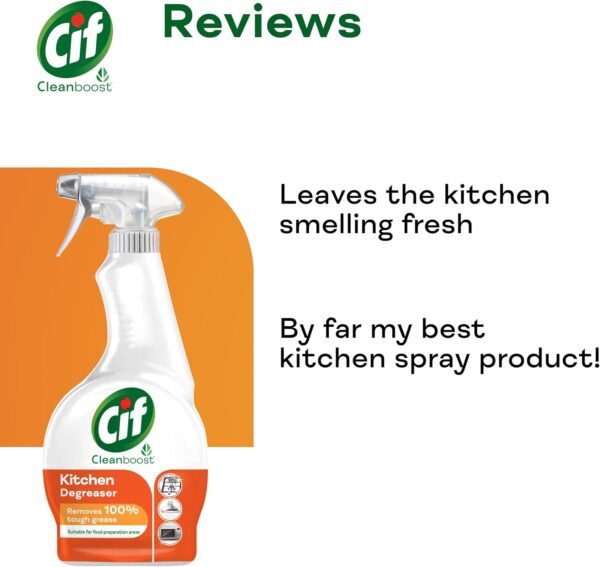 Cif Cleanboost Kitchen Spray 100%, 500 ml - Image 4