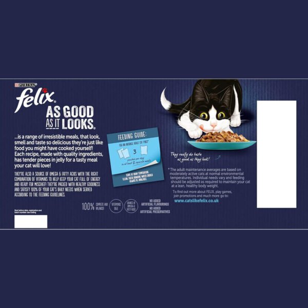 Felix As Good As It Looks Ocean Feasts Cat Food 40x100g - Image 2
