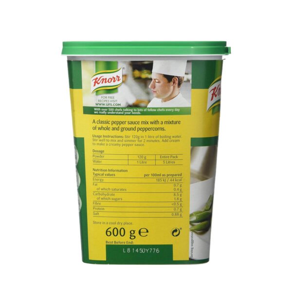 Knorr Pepper Sauce Mix, 600g (Makes 5L) 15116905 - Image 3