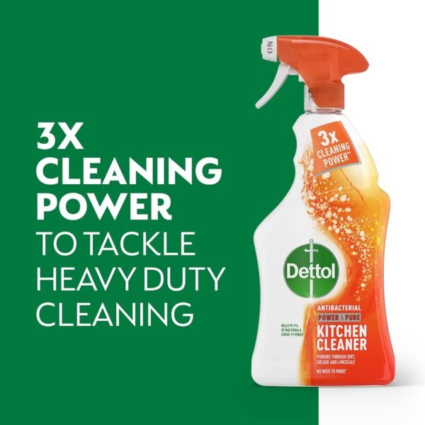 Dettol Power and Pure Kitchen Cleaner Spray, 1L [Packaging may vary] - Image 3