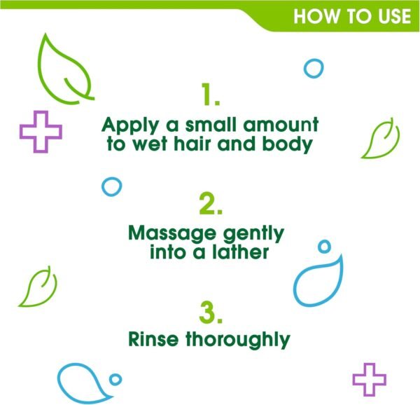 Simple Kind to Skin Kids Hair Shampoo & Body Wash Hypoallergenic Shower Gel  6x 225 ml - Image 2