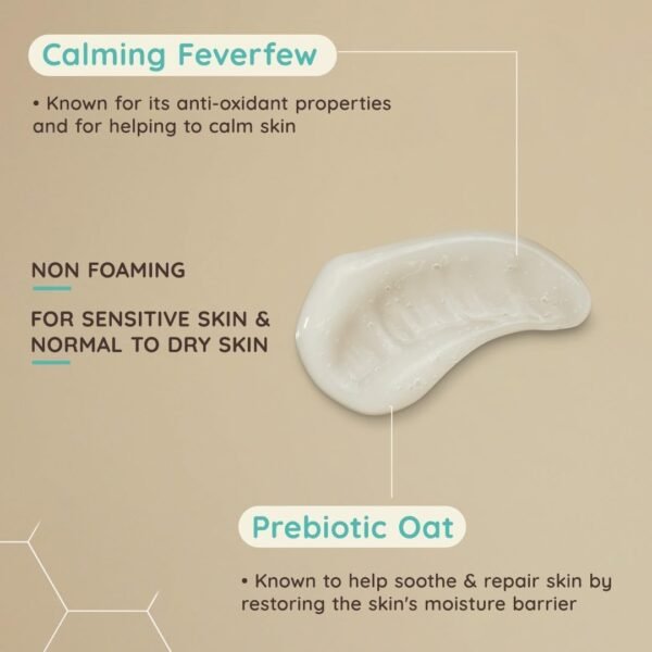 Aveeno Face Calm+Restore Nourishing Oat Cleanser (1x 200ml) - Image 6