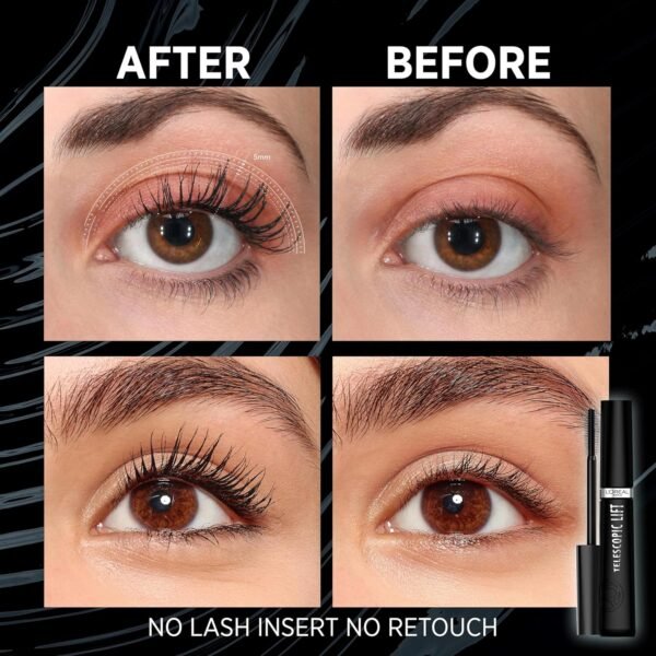L'Oreal Paris Lash Goals Duo Gift Set Clinically Proven Lash Serum Infused With Hyaluronic Acid & Telescopic Lift Mascara - Image 4