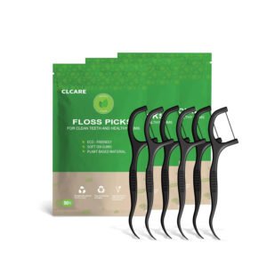 Biodegradable Dental Floss Picks, Eco-Friendly Floss Stick (100PCS)