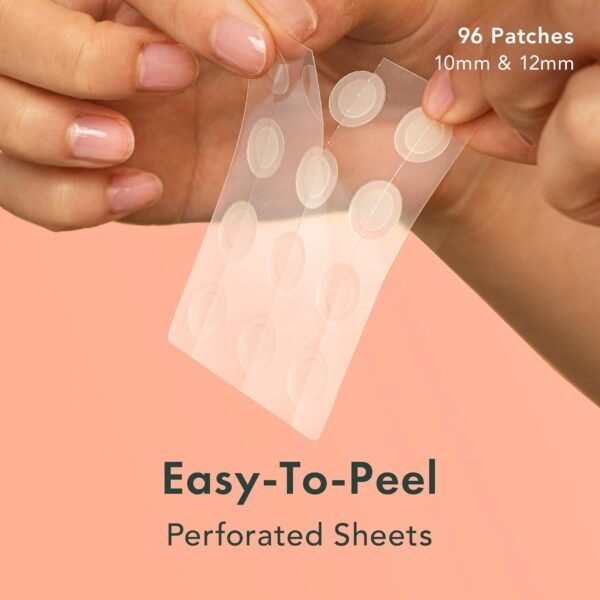 Rael Pimple Patches, Miracle Invisible Spot Cover - Korean Skincare, Hydrocolloid Acne Spot Treatment Patch - 2 Sizes (96 Patches) - Image 2