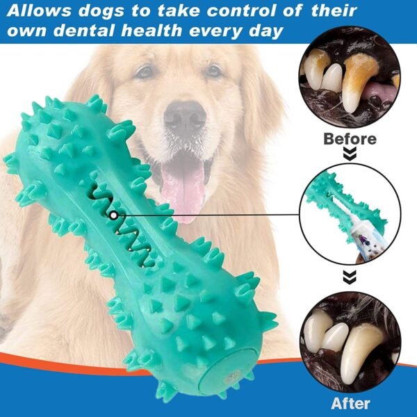 Toothbrush Dog Chew Toy, Stick Bone for Dog Teeth Cleaning, Dental Oral Care for Small, Medium and Large Dogs(Blue) - Image 5