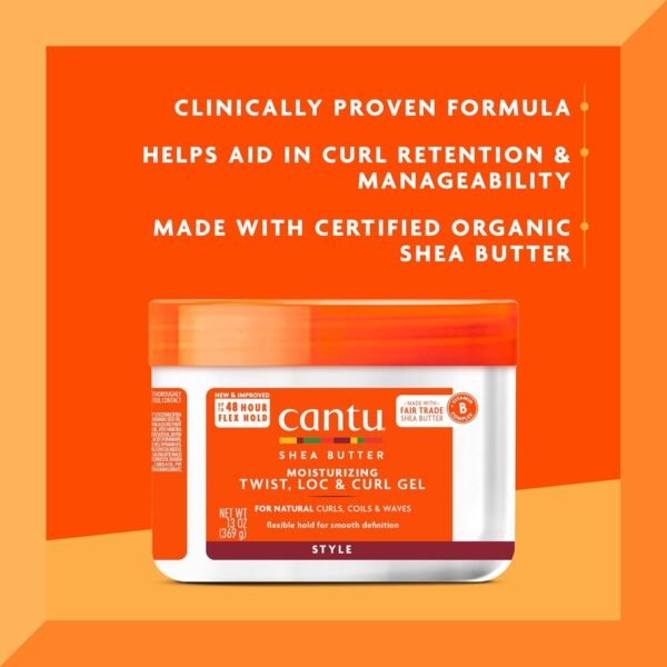Cantu Moisturizing Twist & Lock Gel 370g - Image 3