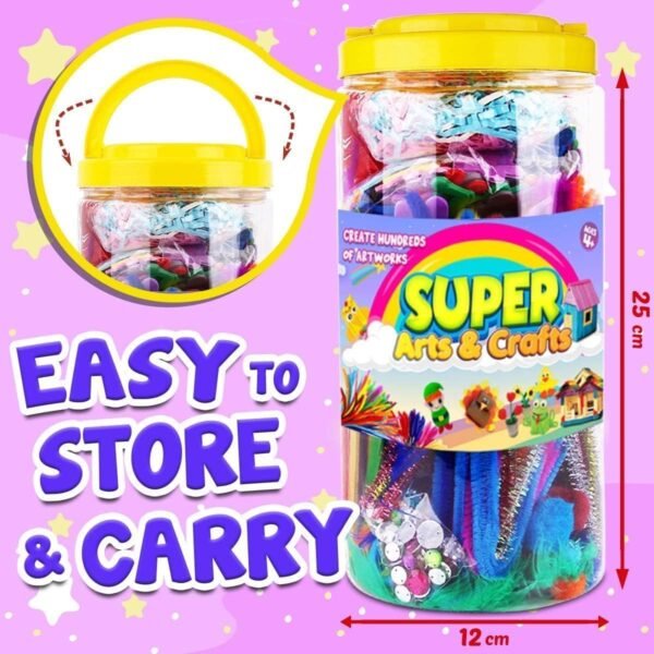 Arts and Crafts Supplies for Kids - Kids Craft Kit with Art Supplies & Craft Supplies -  Gifts for Age 4-6, 6-8, 8-12 - Image 2