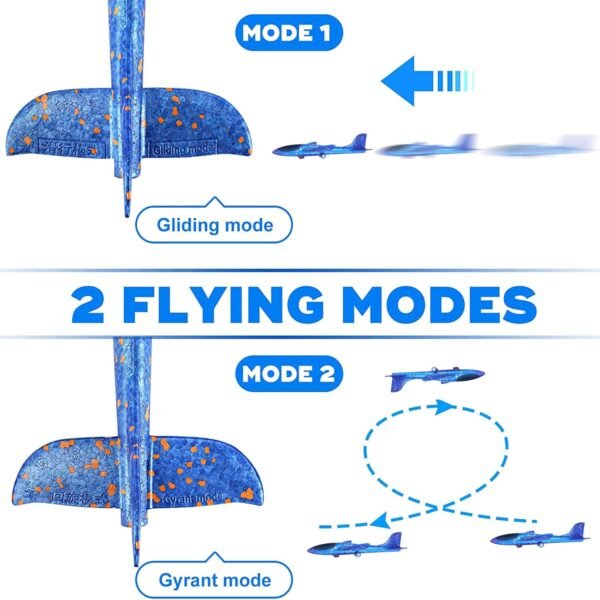 Airplane Launcher Toys Set, Foam Airplane Launcher Toys, Launcher and 3 Foam Airplanes, Fun Outdoor Toys Shooting Game - Image 3