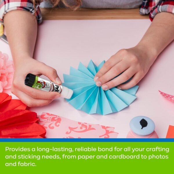 ZYBUX - Pritt Glue Sticks (5 Pack, 11g Each) - 90% Natural, Strong Hold, Child-Friendly Adhesive - Image 2