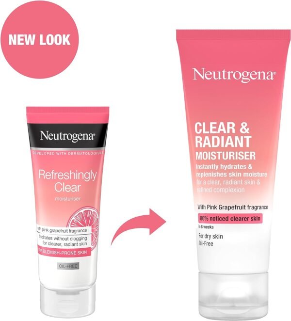 Neutrogena Clear & Radiant Moisturiser (1x 50ml) - Image 2