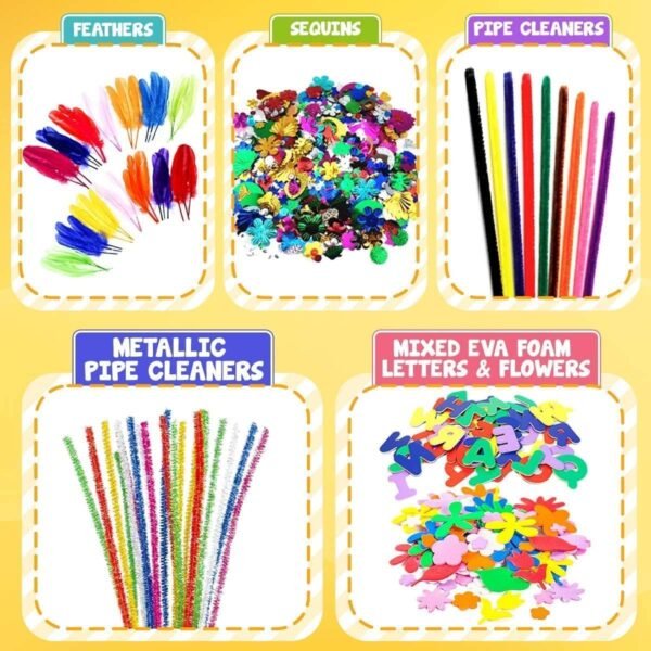 Arts and Crafts Supplies for Kids - Kids Craft Kit with Art Supplies & Craft Supplies -  Gifts for Age 4-6, 6-8, 8-12 - Image 3
