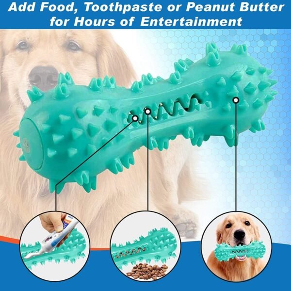 Toothbrush Dog Chew Toy, Stick Bone for Dog Teeth Cleaning, Dental Oral Care for Small, Medium and Large Dogs(Blue) - Image 2