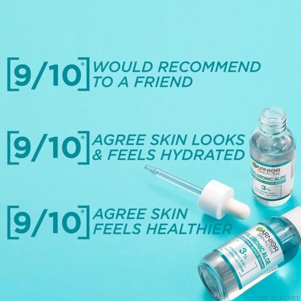 Garnier SkinActive Hyaluronic Aloe Super Serum - With 3% Hyaluronic Acid Aloe Vera & Glycerin, 30ml - Image 5