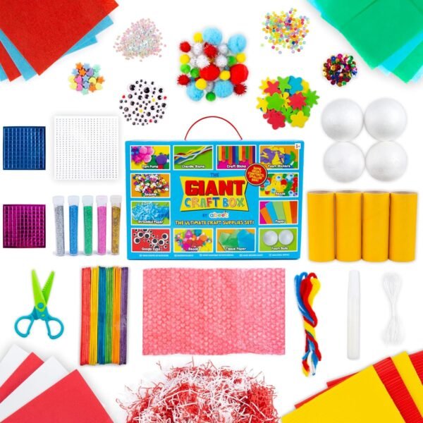abeec Giant Craft Kit for Kids | Arts and Crafts Supplies Kit | Comprehensive Craft Box for Ages 5 and Over, - Image 4