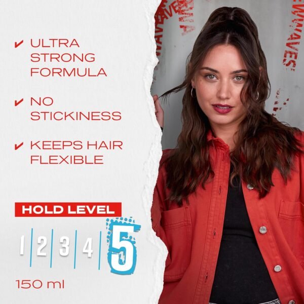 Wella Shockwaves Ultra Strong Power Hold Gel Spray, 150ml - Image 4